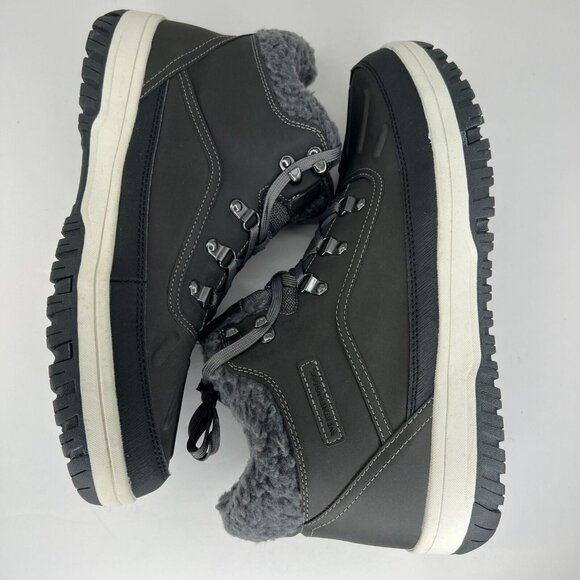 Weatherproof Mens 1624753 Gray Slope Memory Foam Faux Fur Size 13M Sneakers - Picture 6 of 10